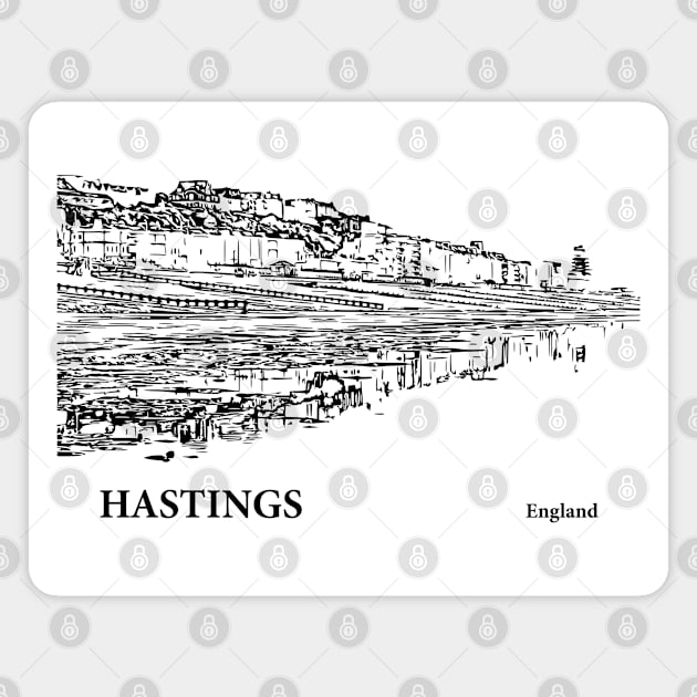 Hastings England Magnet by Lakeric